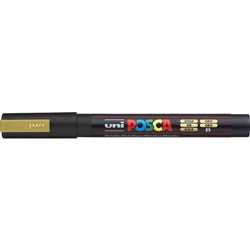 Uni Posca PC-3M Paint Marker Fine 1.3mm Bullet Tip Gold