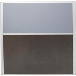 Rapidline Rapid Screen 1200W x 30D x 1650mmH Grey Fabric / Ironstone Base